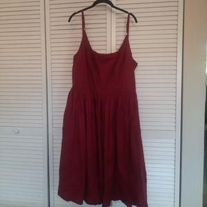 Really beautifully made burgundy dress